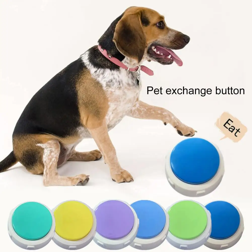 

Voice Recording Button Train Your Pet with Ease Communication Pet Training Dogs Cats Puppies 30 Second Record Playback Talking B