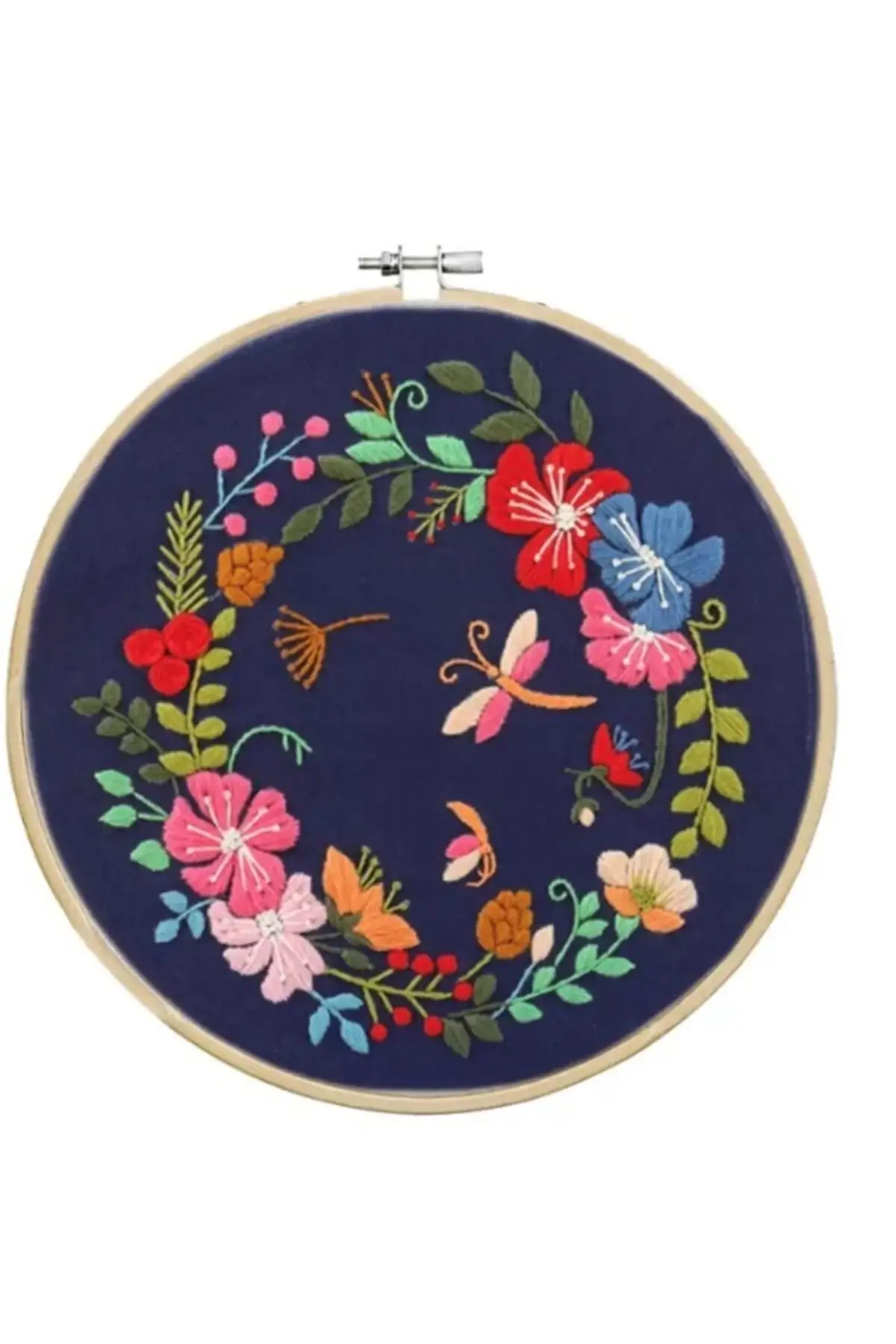 

Стартовый Набор для вышивки ткани с принтом, цветочный шкив, ткань, пластины и иглы, наборы для вышивки крестом и этамина