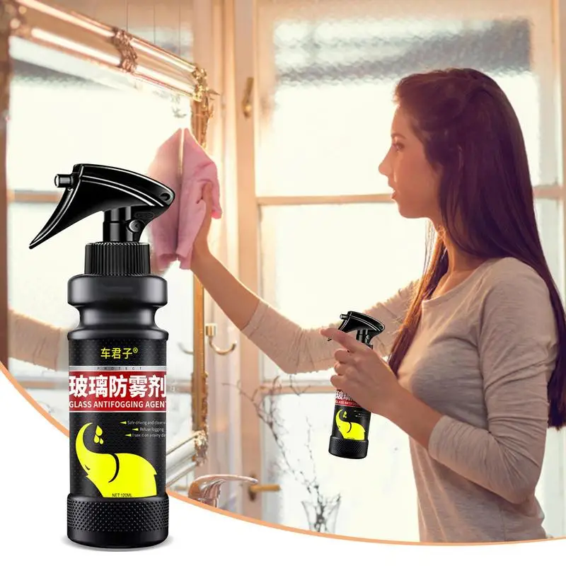 

Anti Fog Liquid Spray For Car 120ml Water Repellent Glass Care Spry Long Lasting Hydrophobic Anti Rain Liquid For Car Windshield