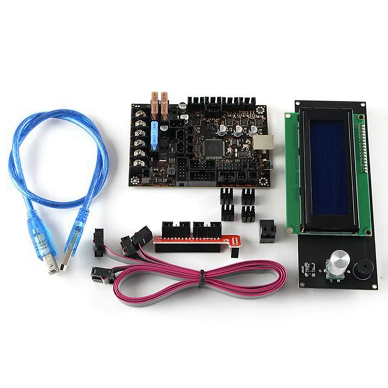 3D Printer Motherboard Kit for Reprap Prusa I3 MK3 Einsy Rambo 1.1B Board with 2004Lcd+ TMC2130 SPI Control |