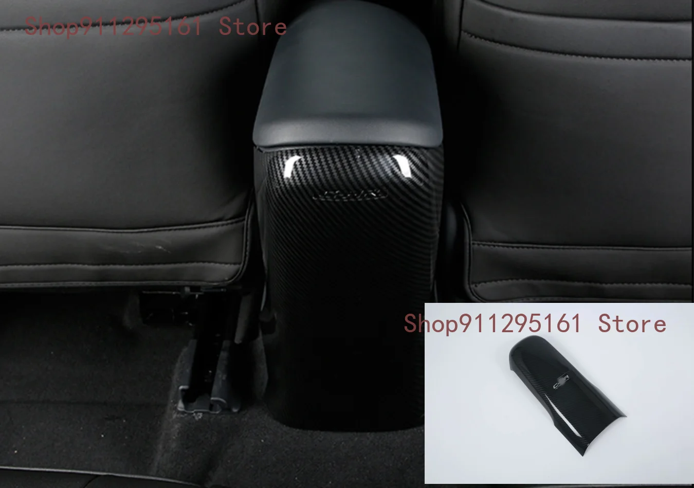 

For Toyota C-HR CHR accessories Car Rear Armrest Panel Trim Cover Interior Mouldings Carbon fiber car styling 2017