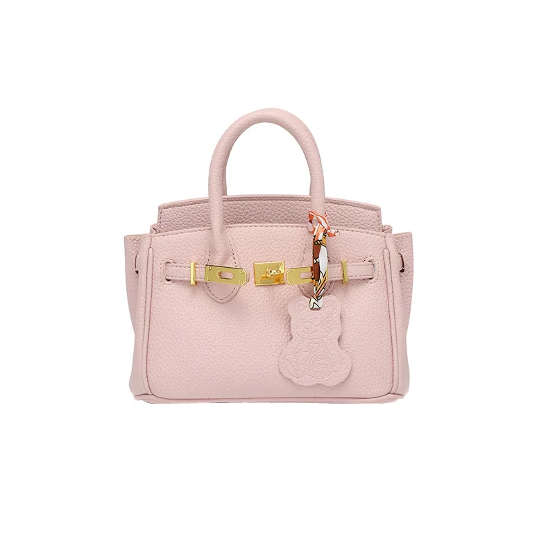 

2023 New Handbag Single Shoulder Crossbody Bag Senior Sense Fashion Light Luxury Cherry Blossom Powder Female Bag