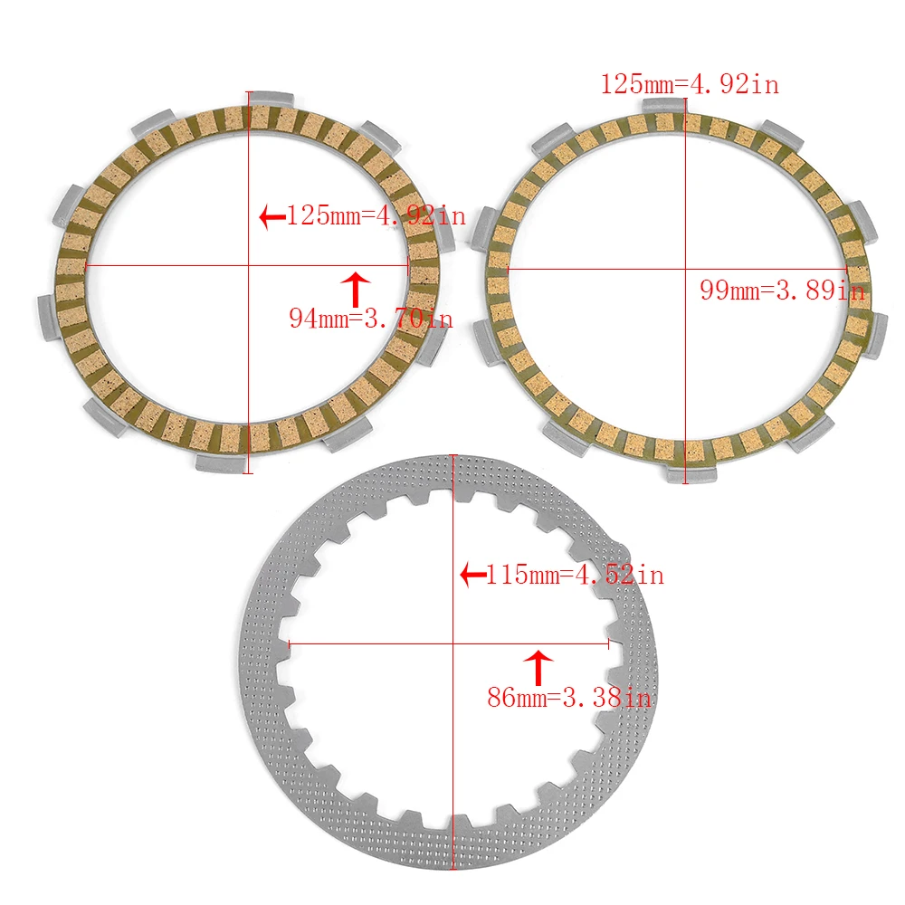 Стальной фрикционный диск сцепления для Yamaha YFS200 Blaster WR200R SDR200 TZR125 TDR125 DT230 DT125 R E RE X