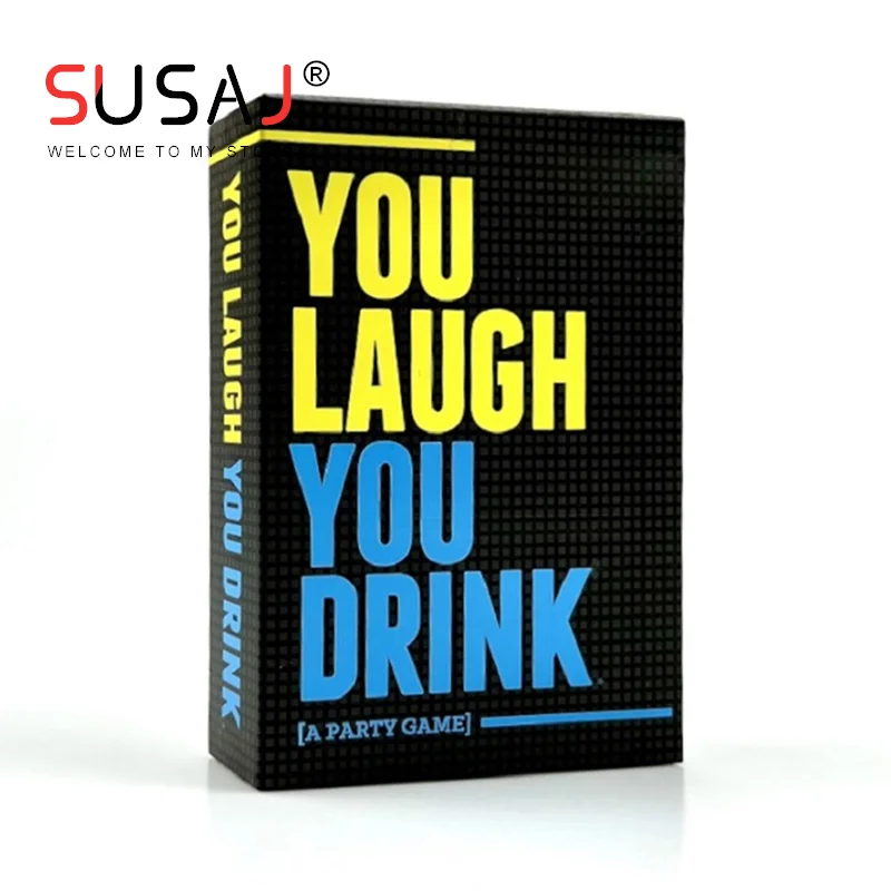 

You Laugh You Drink Game The Drinking Game For People Who Can't Keep A Straight Face A Party Game Board Game Multiplayer Game