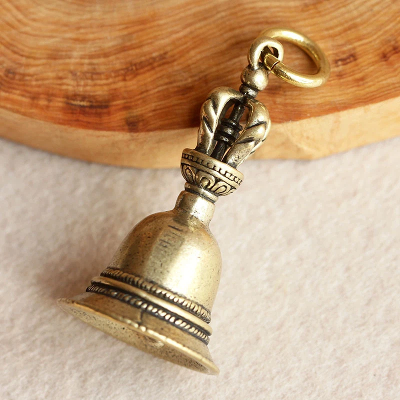 Retro Copper Bell Wind Chimes Brass Crafts Die-casting Falling Wind Chimes Tibetan Bronze Bell Ideas Copper Bell Pendant