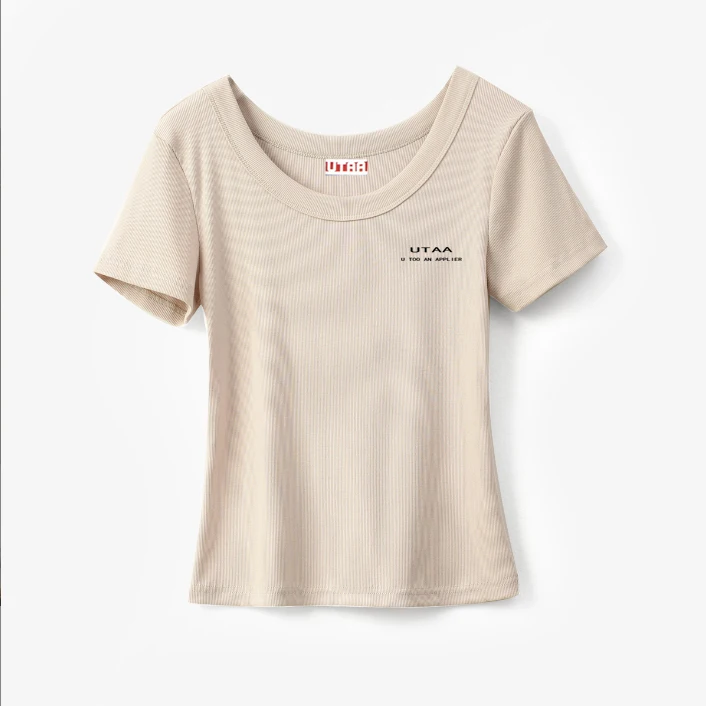 Golf T-shirt Women's Fashion Summer Cotton Golf Top Brand Logo UTAA Golf Short Sleeve Fashion Street Golf Apparel