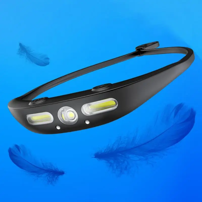 

Waterproof USB Long Standby Headlight Silicone Sensor Headlamp Motion Sensor Head Flashlight For Camping Cycling Running Fishing