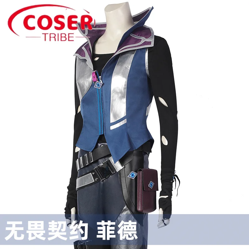 

COSER TRIBE Anime Game Akuma Valorant FADE Halloween Carnival Role CosPlay Costume Complete Set