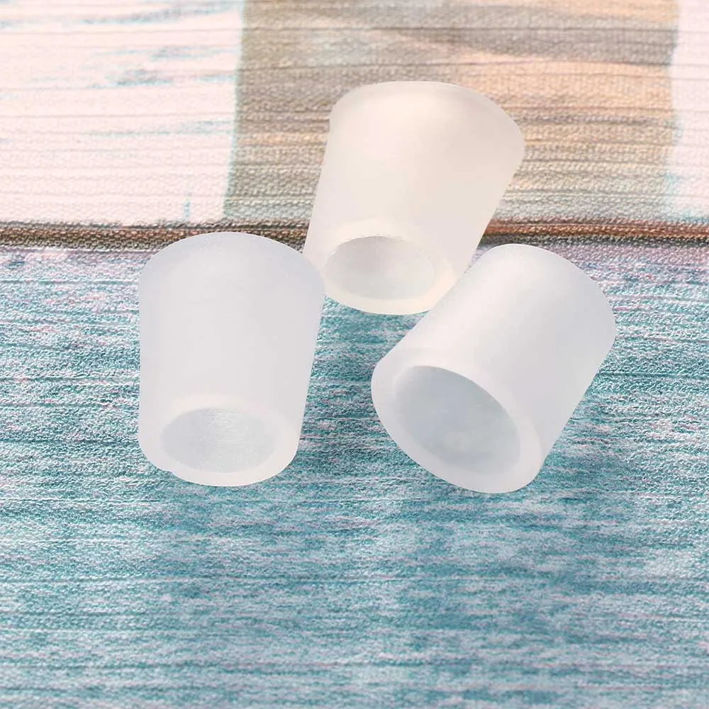 

6Pcs Transparent Gel Fingers Protector Corn Corrector Hammer Toe Separator Orthotic Silicone Gel Toe Tube Separation Protection