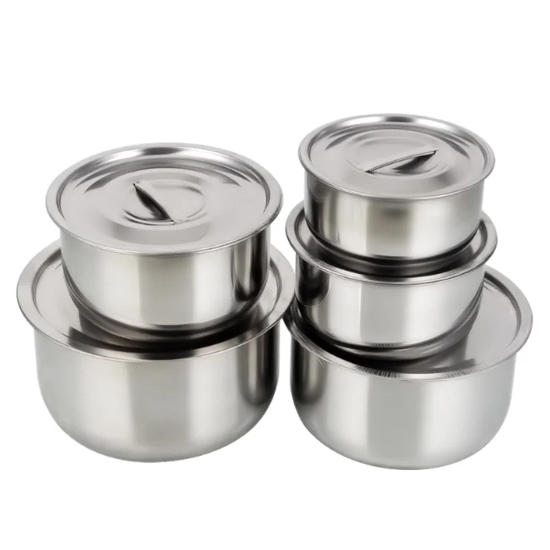 

Cookware Kitchen Pot Soup Set Tools Stew Lid Steel Stainless Pot Pot With Stock Accessories 3pcs Cooking Kitchenware