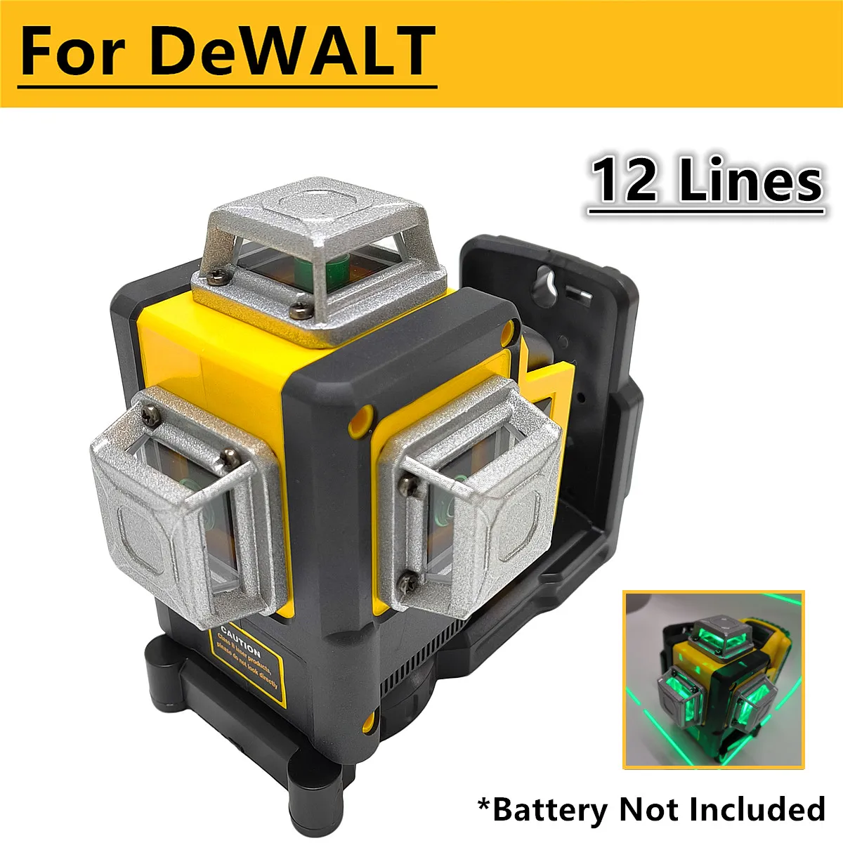 

Лазерный уровень DeWALT 20В 12 линий зеленый свет