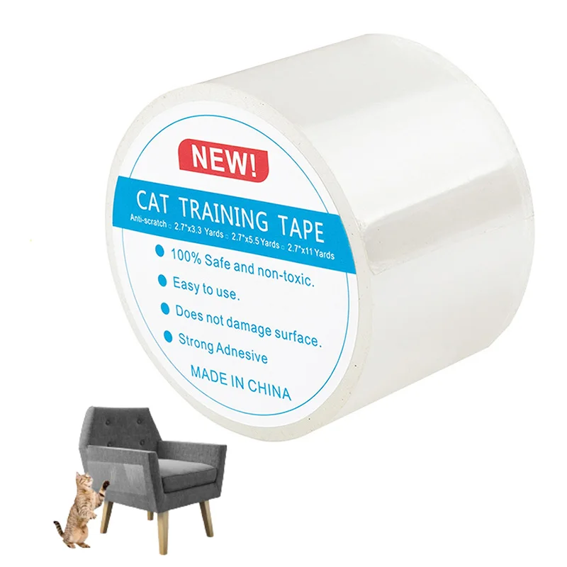 

Cat Scratch Training Tape for Furniture Sofa Claw Carpet Training Couch Pet Sofa Door Protector Indoor Pet Training 5m 10m Tape
