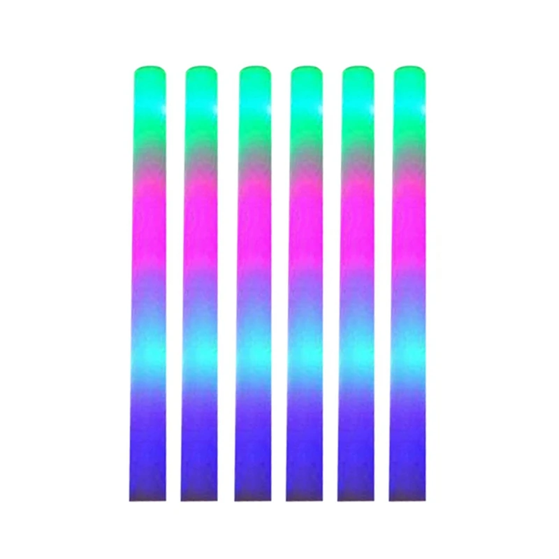 

6 шт., светящиеся пенные палочки с 3 режимами мигания