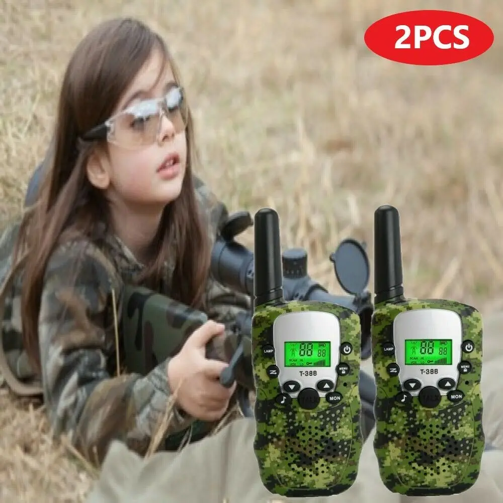 

2x Walkie Talkies Kids Children Boy Toy Long Range Walky Talky UHF 22 Channel UK