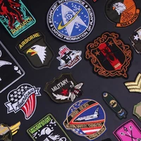 space airplane embroidery patches on clothes clothing thermoadhesive patches for jacket military badge for sewing bee applique