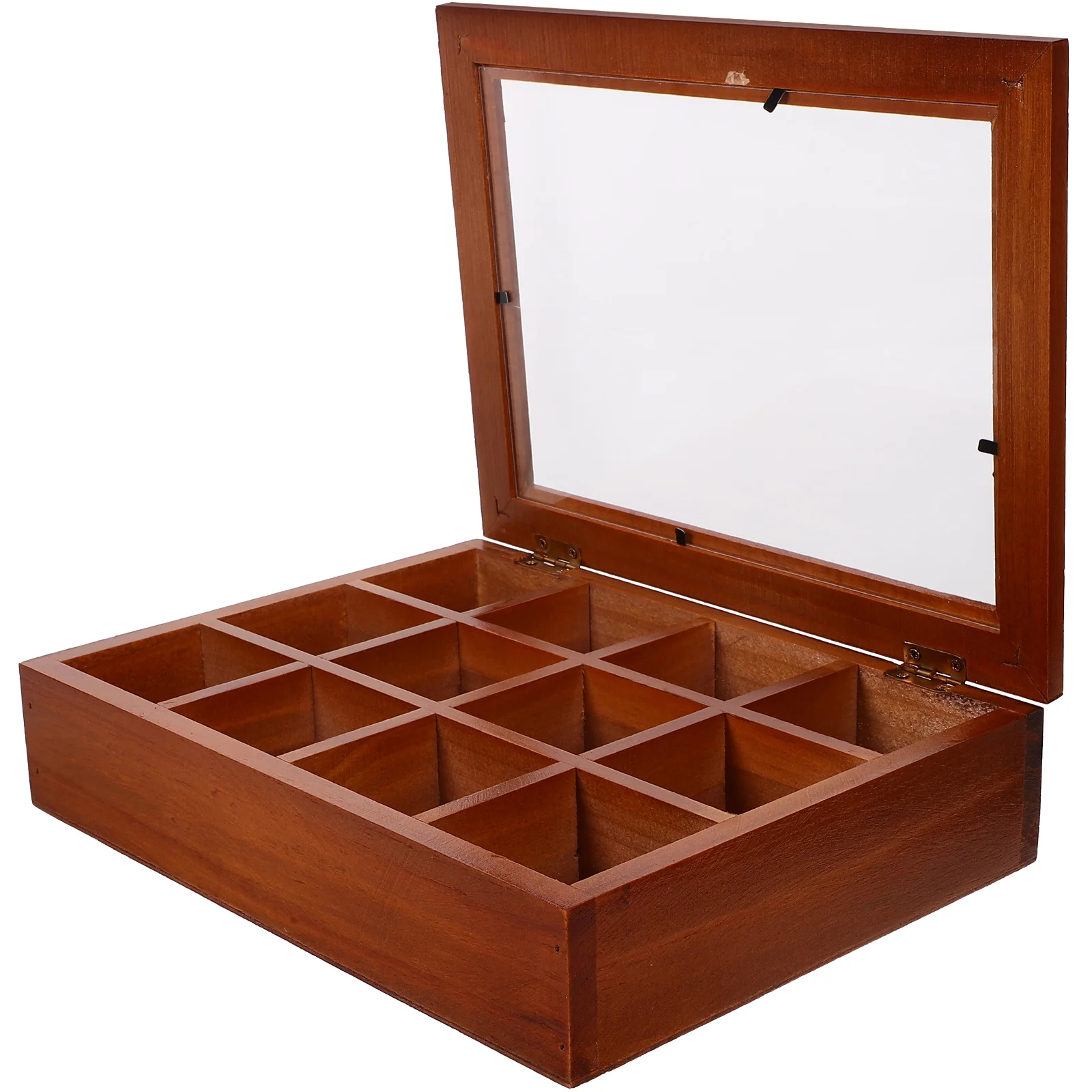 

Birthday Decoration Girl Wooden Tea Bag Rack Sugar Packet Organizer Compartment Holder Bags Acrylic Storage Dispenser