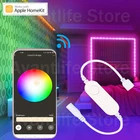 Пульт управления светодиодной лентой Homekit, 5-12 В, с голосовым управлением