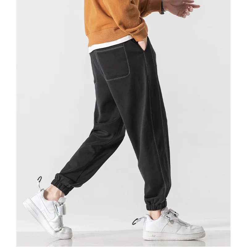 Streetwear Men 2022 New Pattern Loose Recreational Versatile Sweatpants Comfortable Black Casual Pants Autumn and Winter Female