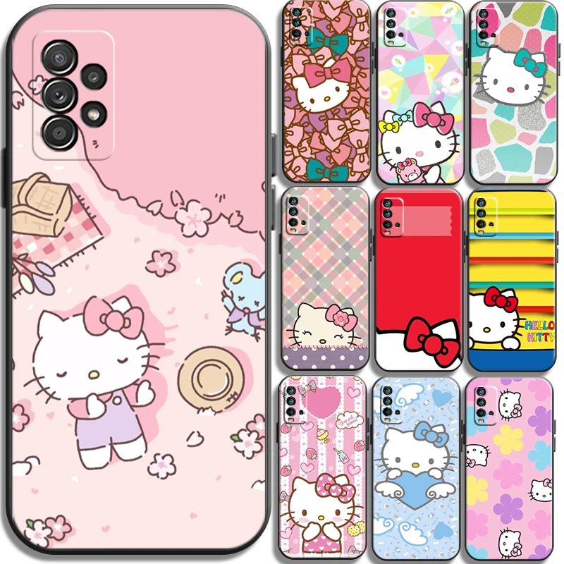 

Hello Kitty TAKARA TOMY Phone Cases For Xiaomi Redmi Note 9 Pro 5G 10 10S 10 Pro POCO F3 GT X3 GT M3 Back Cover Soft TPU Funda