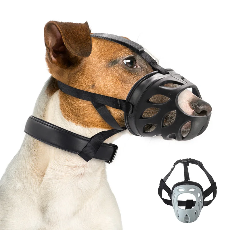 

Safety Silicone Pet Mask Muzzle for Medium Large Dogs Adjustable Big Dog Muzzles Pug Shiba Inu mascotas Accessories dropshipping