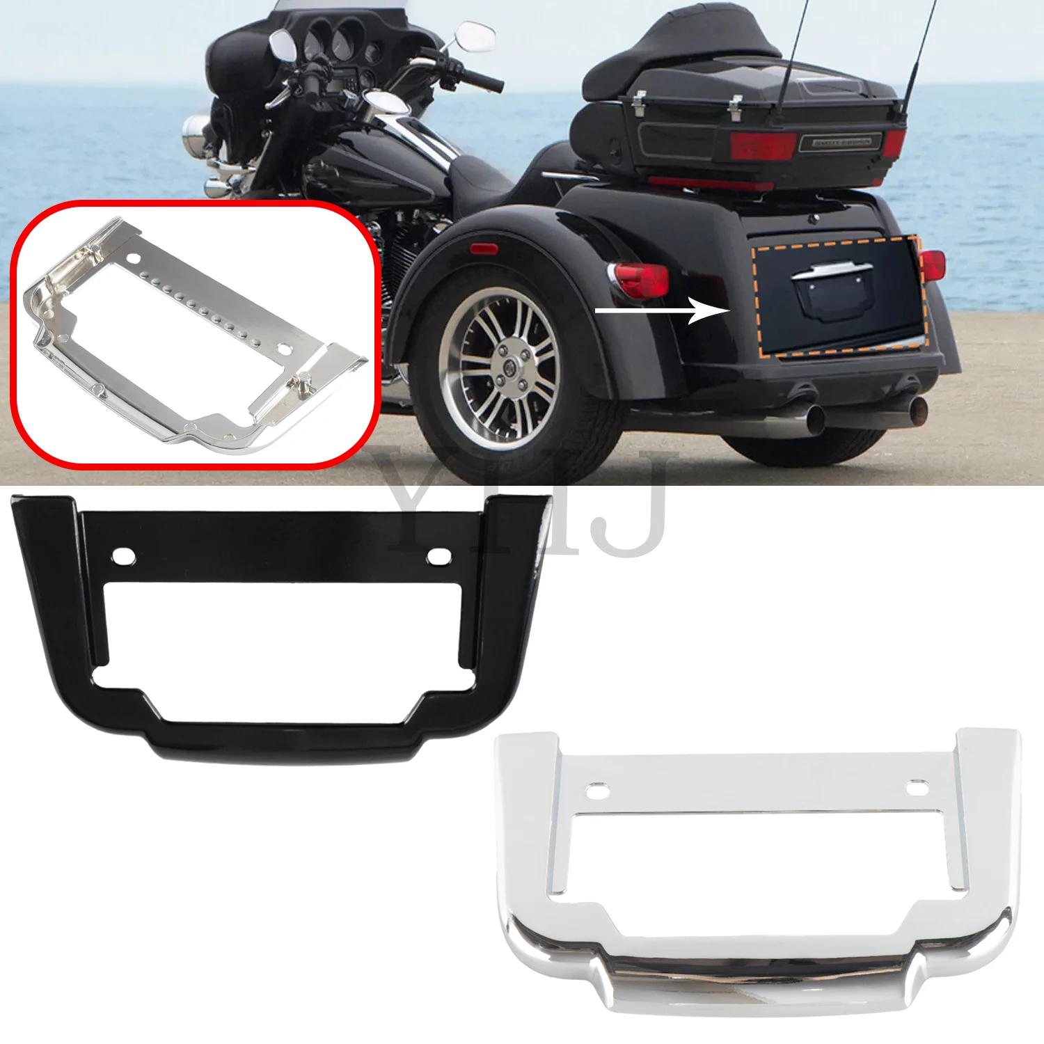 Для Harley Tri Glide Ultra Classic FLHTCUTG 2011-Up FLHXXX Street Trikes 2010-2011 задний кронштейн для крепления