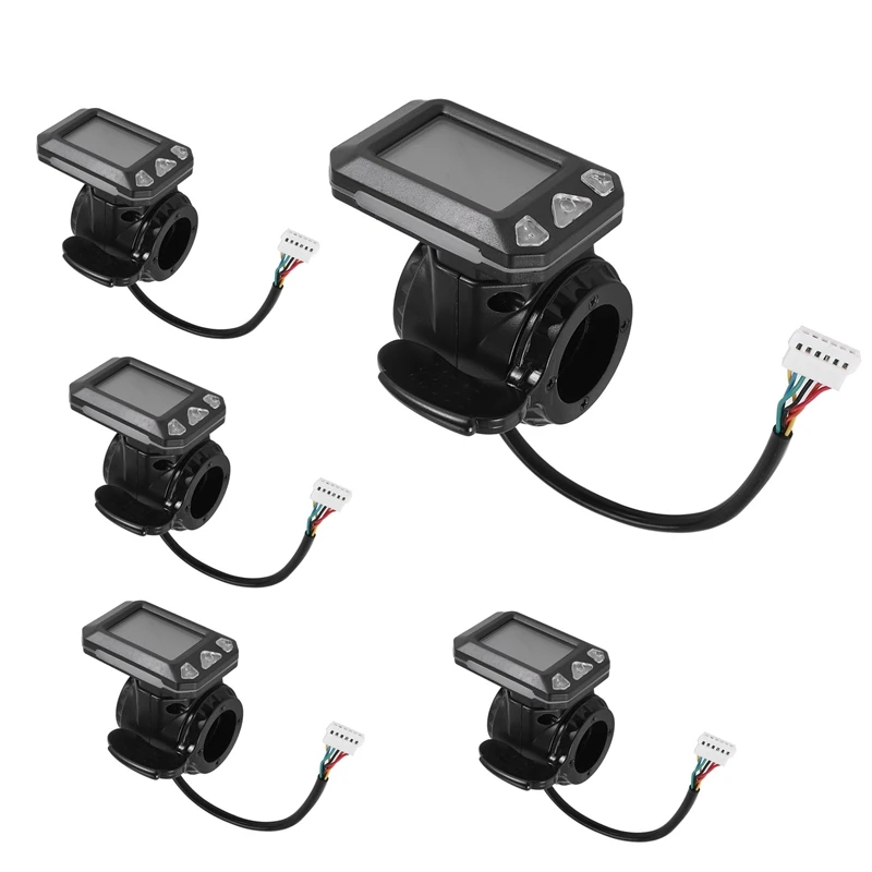 

5X 24V 36V Adjustable Electric Scooter Instrument Display Screen Switch Accelerator For 5.5 Inches Scooter Parts