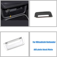 for mitsubishi outlander 2016 2020 abs blackmatte car cigarette lighter panel decoration cover trim sticker accessories