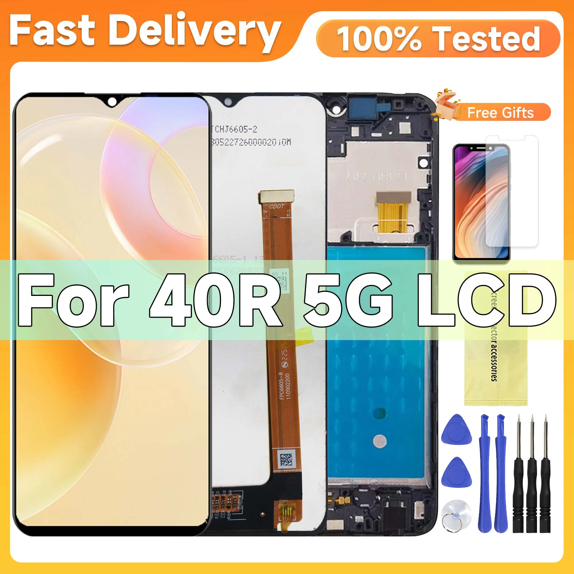 Оригинальный 6 6-дюймовый ЖК-экран TCL 40R 5G 4R T771K с сенсорным экраном для 403 T431D 405 T506D 406