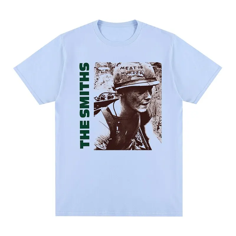 

The Smiths Meat Is Murder Morrissey Marr 1985 Punk Rock Band vintage T-shirt Cotton Men T shirt New TEE TSHIRT Womens Tops