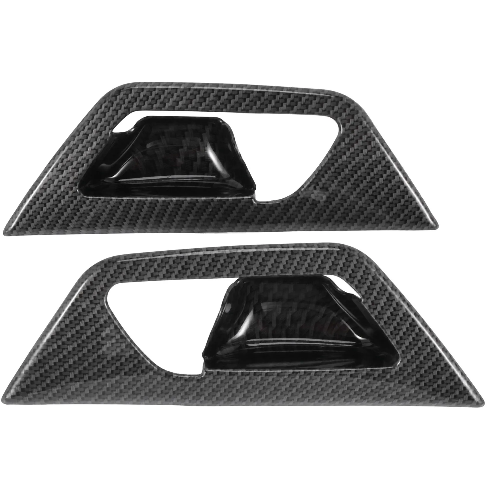 Для 3008 GT 2017 2018 внутренняя ручка из углеродного волокна дверная крышка накладка