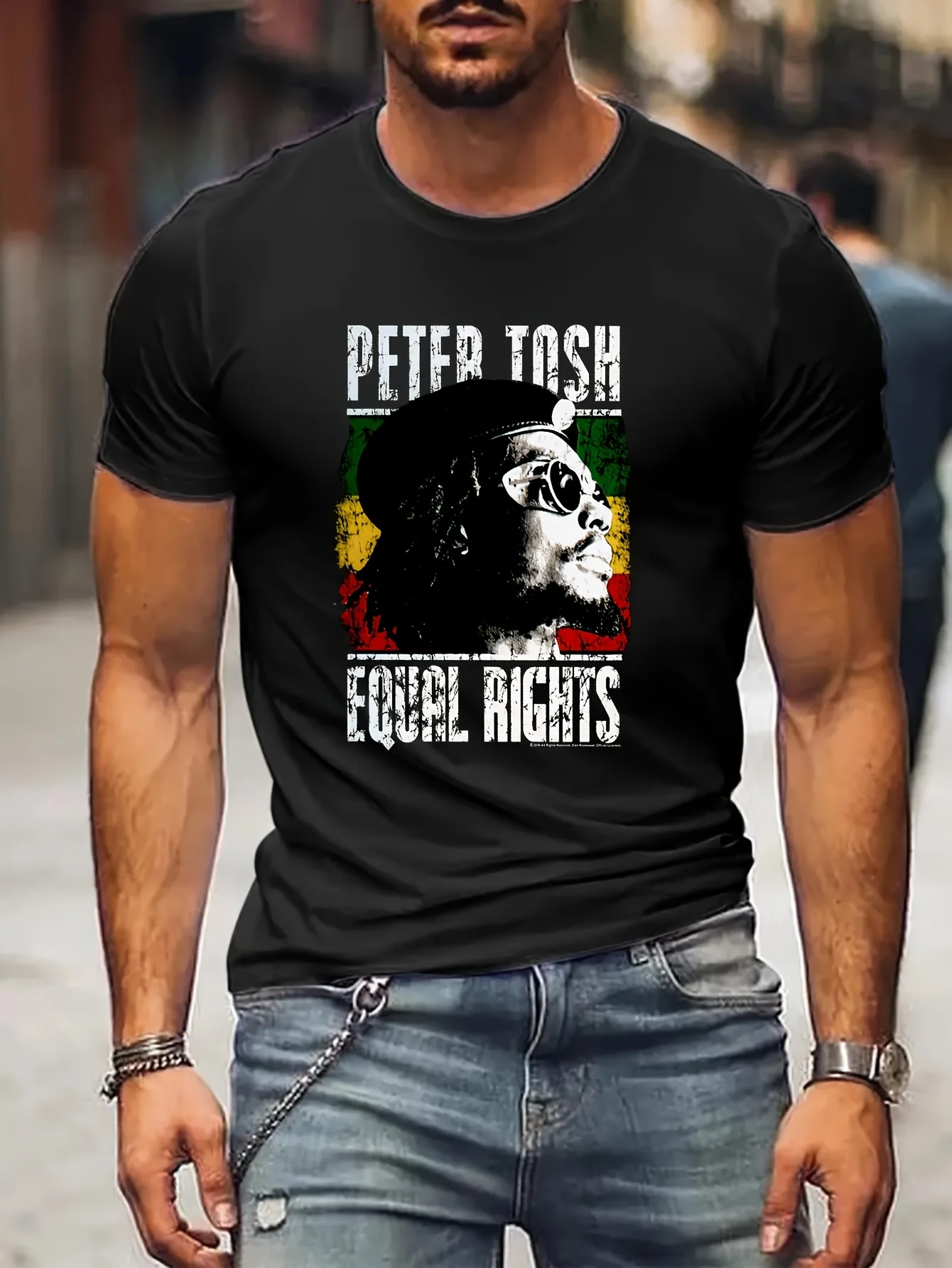 Мужская одежда Peter Tosh Equal Rights топы винтажная мужская футболка в стиле аниме с