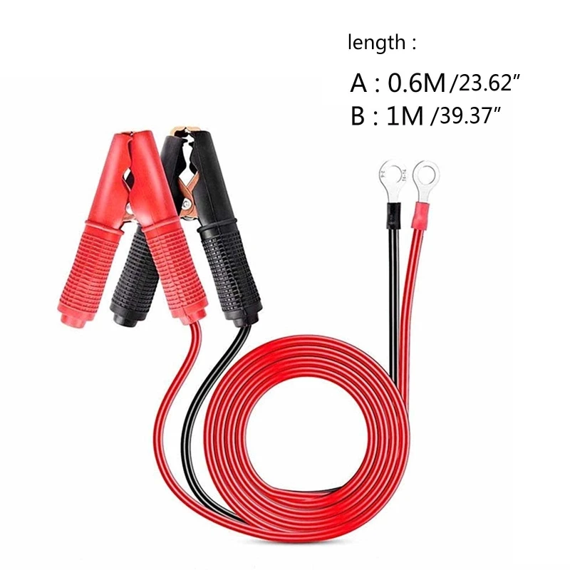 

Auto Car Patch Cord Cigarette-Lighter Socket Battery Alligator Crocodile Clips Connector Clamp-on Extension Charge Drop Shipping
