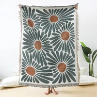 casual blanket carpet decoration boho flower carpet sofa cover leisure wallhanging single tapestry sofa blanket throw blankets