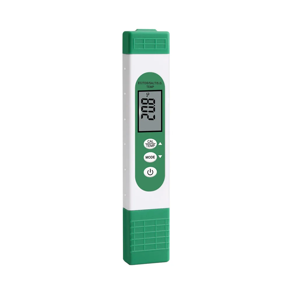 

Water Quality Tester 5 in 1 TDS/EC/Salinity/S.G./Temperature Meter Digital Test Pen for Household Pools Drinking Water Aquarium