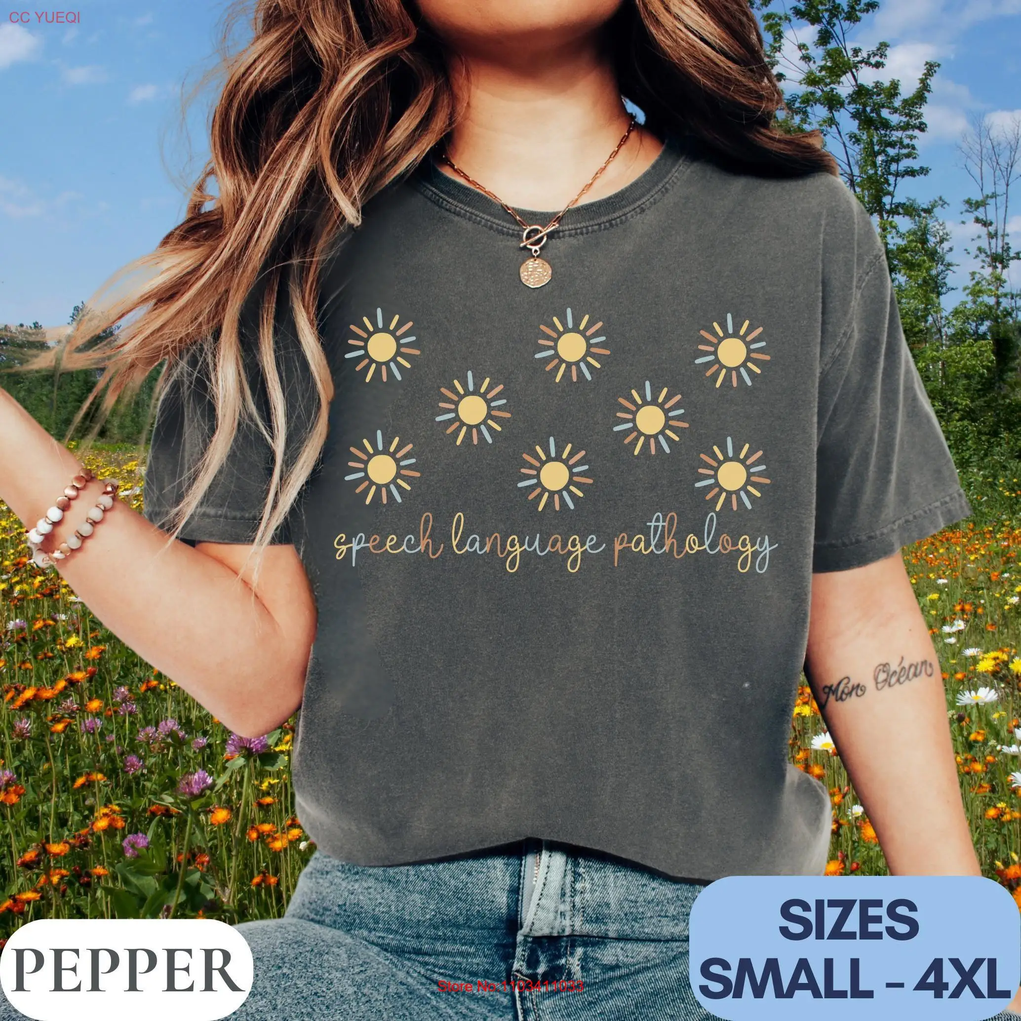 Retro Sun Speech Language Pathology T Shirt Therapy TherapisT Slp Supervisor Ccc Pathologist Teacher