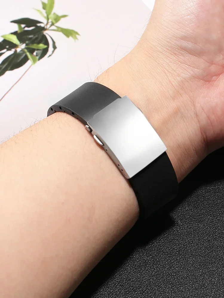 Силиконовый ремешок для 1853 T-i-s-s-o-t T044 Rutchi Series PRS 516 T 044417 /430A Стальной