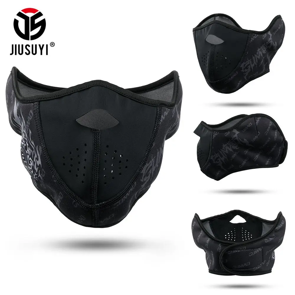 

Winter Thermal Balaclava Fleece Half Face Mask Neck Warmer Ear Cover Ski Windproof Snowboard Scarf Bandand Helmet Cap Men Women