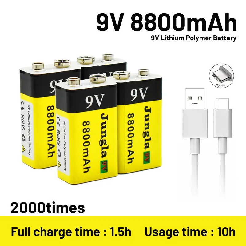 

Литий-ионный перезаряжаемый мини-USB аккумулятор 9 в 8800 мАч для микрофона игрушечного пульта дистанционного управления + бесплатная доставка