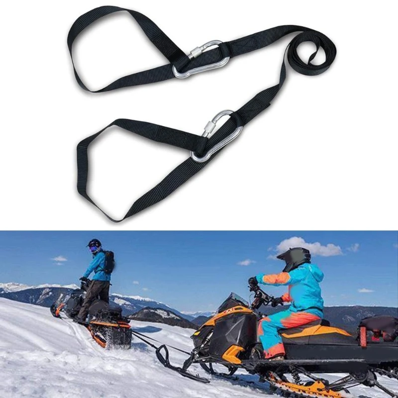 

Snowmobile Motorcycle Car Vehicle Boat-Tow Rope Strap with Hooks Emergency Heavy Duty Hauling Pulling Line Road Dropship
