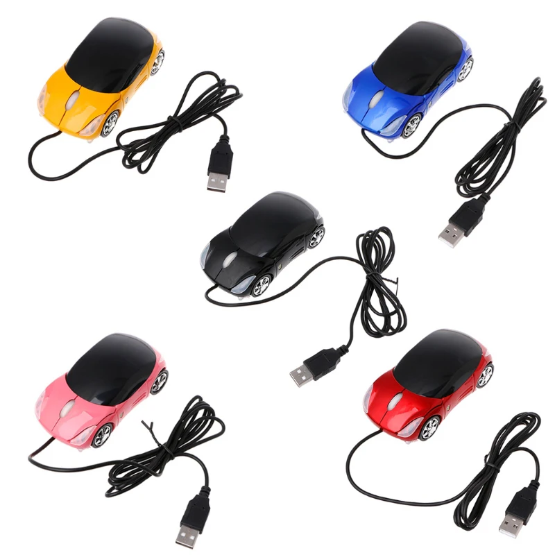 

Wired Mouse 1000DPI Computer Office Mouse 3D Optical Car Shape Mouse USB Optical Mice Headlights Gaming Mouse PC Laptop Tablet