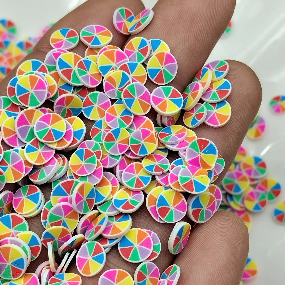 

Colorful Peppermint Christmas Candy Polymer Clay Slices Sprinkles Christmas Sugar Sprinkles For Slime Handcraft DIY