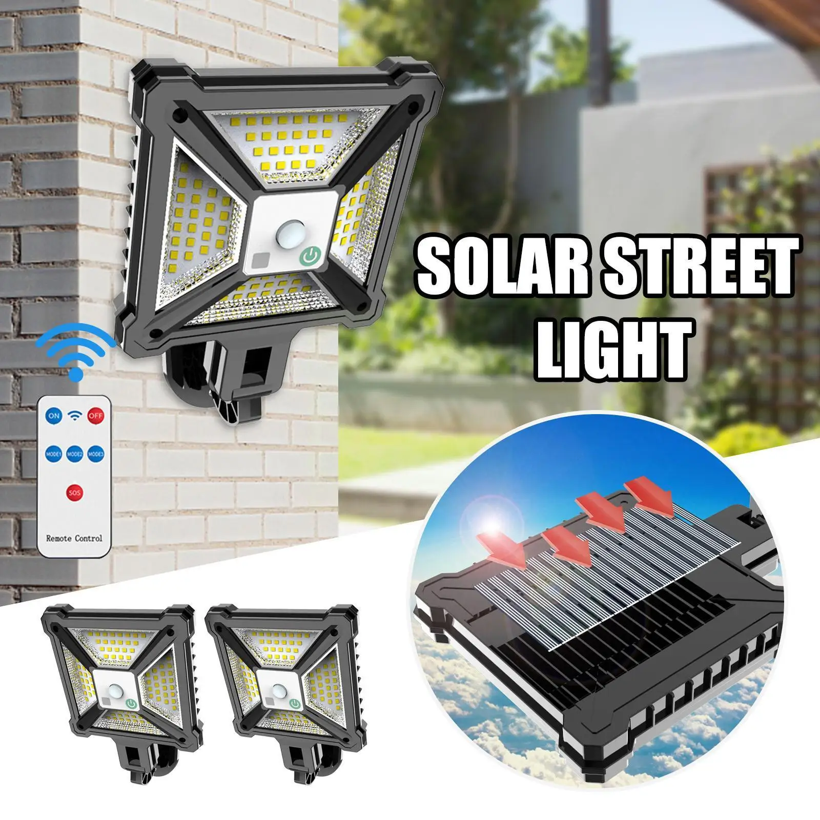 

Solar Street Lights Outdoor Solar Lamp Ip65 Waterproof Motion Sensor Security Lighting For Garden Patio Yard Dropship Y6f7