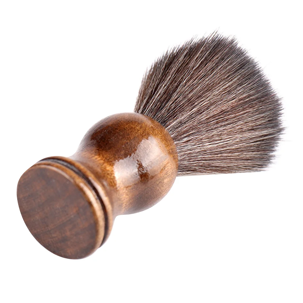 

Brush Shaving Beard Hair Wooden Barber Mustache Handle Care Grooming Beauty Cream Brushes Wet Cleaning Fade Supplies Personal