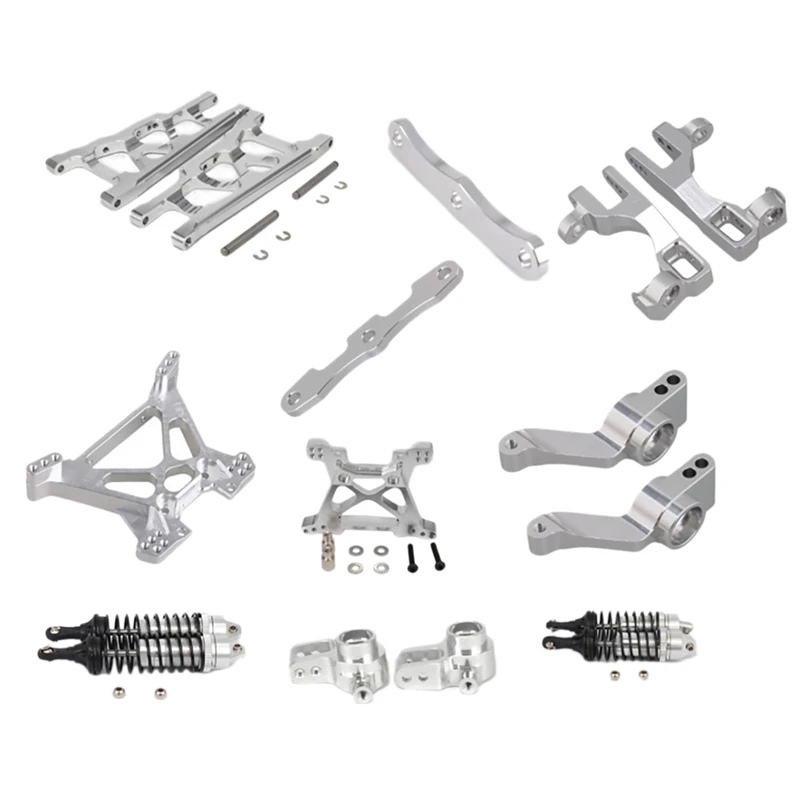 

For 1/10 Traxxas Slash 4X4 Huanqi 727 Mountain Mouse Short Cartoon Aluminum Alloy Upgrade Set 10-Piece Set Accessories