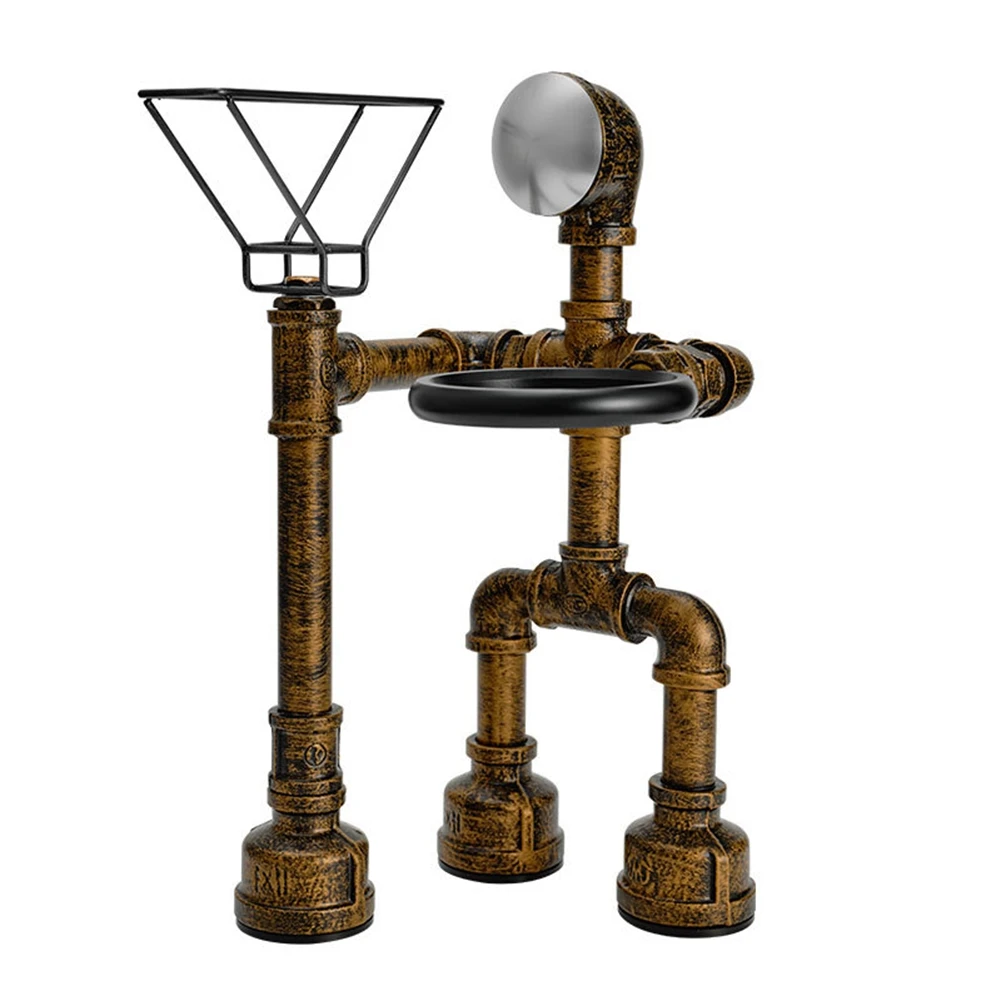 

American Retro Coffee Hand Pouring Rack Industrial Wind Iron Art Filter Paper Cup Drip Filter Hand Pouring Coffee Holder