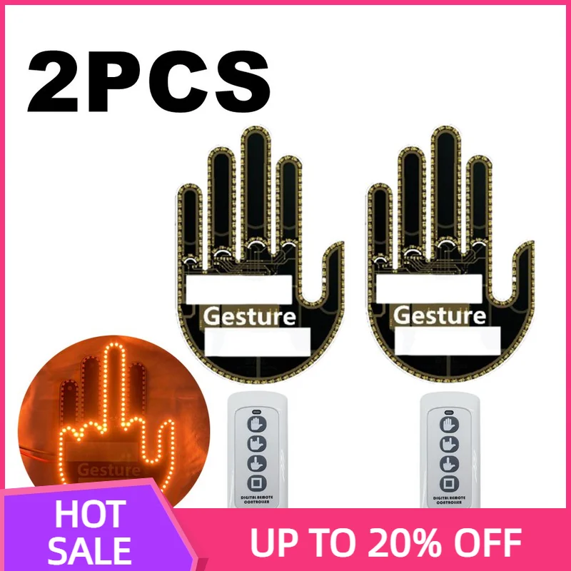 

2 шт., средний жест для пальца, телефон с дистанционным управлением