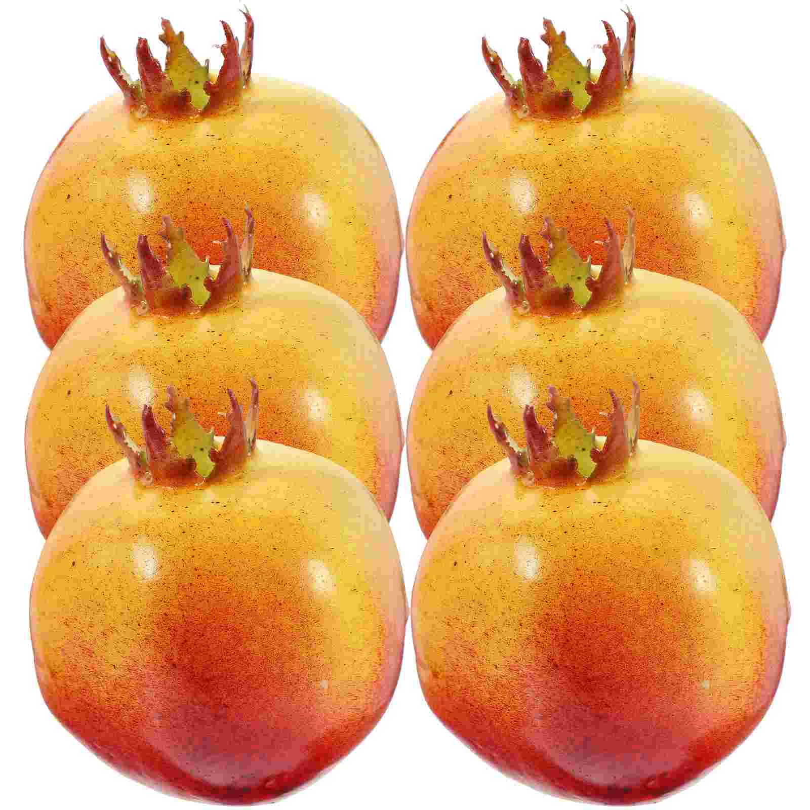 

Simulated Red Delicious Fruit Model Decor Fake Pomegranate Simulation Artificial Models Desktop Restaurant Display Fruits