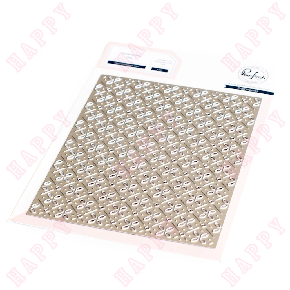 

2022 Summer Floral Diamond Tiles Coverplate Metal Cutting Dies Diy Scrapbooking Greeting Cards Paper Decoration Embossing Molds