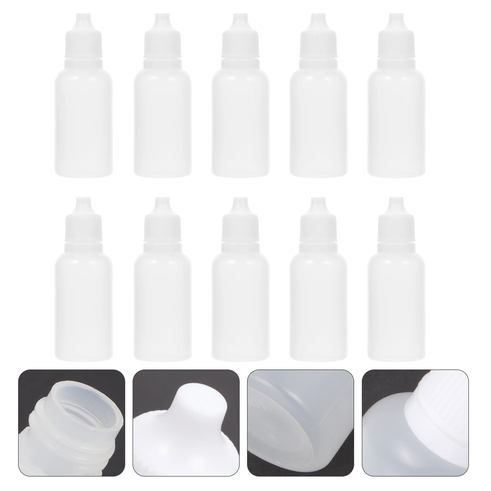 

Dropper Bottle Eye Liquid Bottles Refillable Empty Mini Oil Container Essential Squeeze Containers Squirt Sample Dispenser Drops