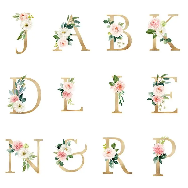 

PhotoCustom Diy Paint By Numbers For Adults Beginner Kits Letter Flower Easy To Paint On Canvas For Home Decoration